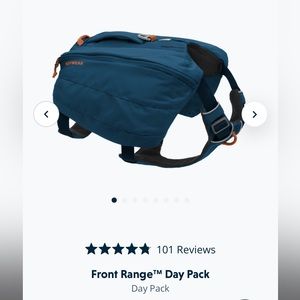 Blue Ruffwear Front Range Daypack. Dog Backpack. Size Medium